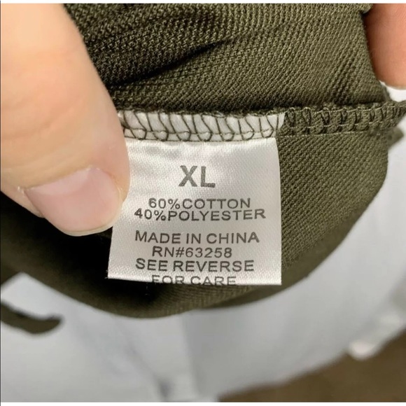 Blu Rock Olive Green Men’s T Shirt XL - Picture 4 of 4